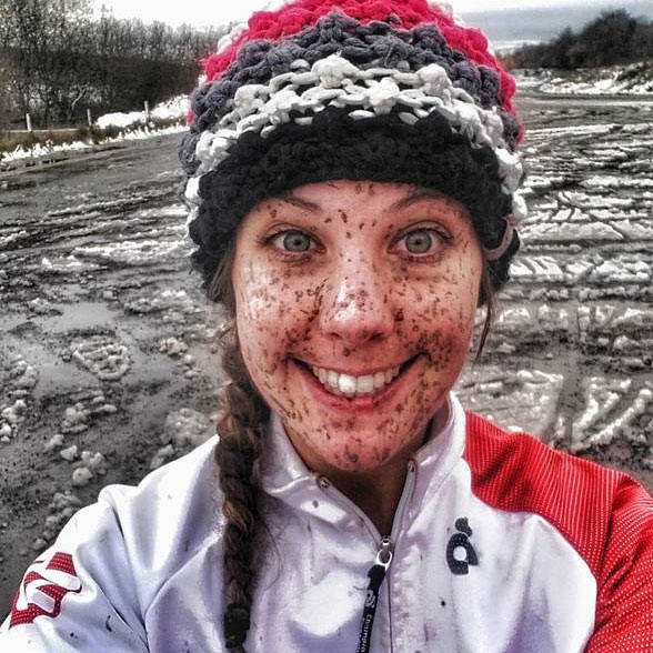 Danni Flawn mud and snow
